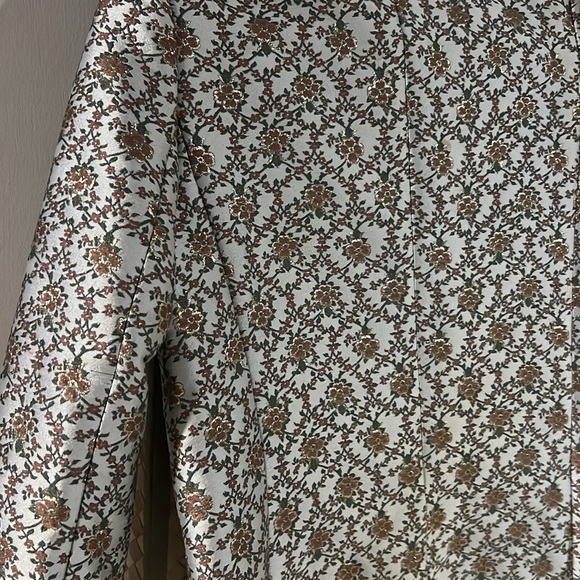 SEZANE brocade Gustav blazer in stunning gold lurex flower print - Picture 8 of 14